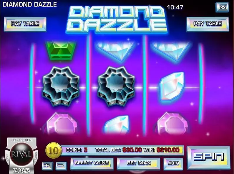 Main Screen Reels - Diamond Dazzle Rival  