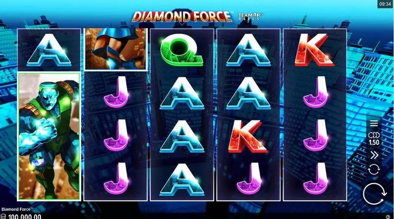 Main Screen Reels - Diamond Force Microgaming Any Adjacent Pays 