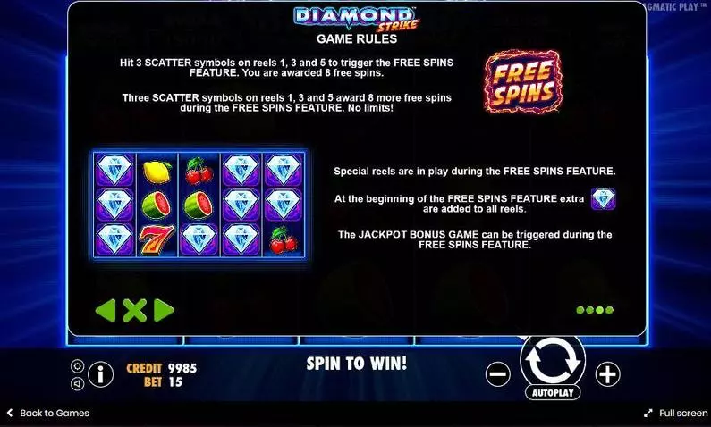 Bonus 2 - Diamond Strike Pragmatic Play  