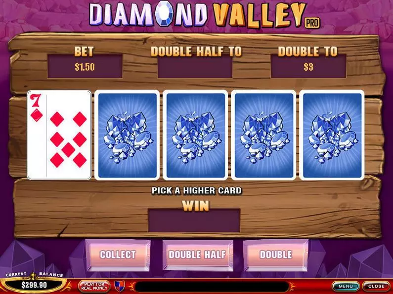 Gamble Screen - Diamond Valley Pro PlayTech Video 