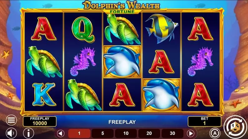Winning Screenshot - Dolphin's Wealth Fortune 1Spin4Win All Ways Pays 