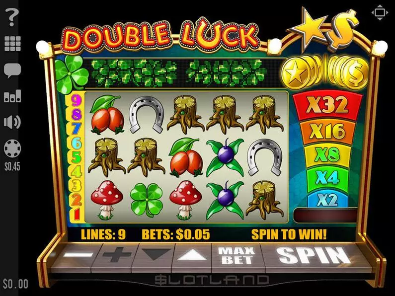 Main Screen Reels - Double Luck Slotland Software Video 