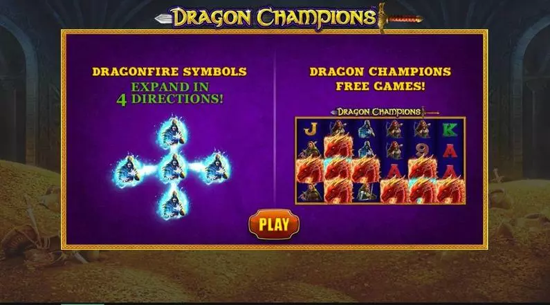 Info and Rules - Dragon Champions PlayTech 4096 Ways 