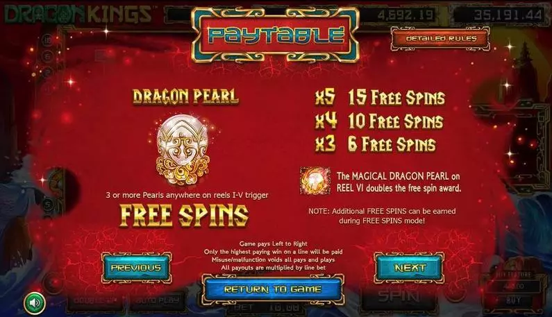 Bonus 1 - Dragon Kings BetSoft  Slots3 TM