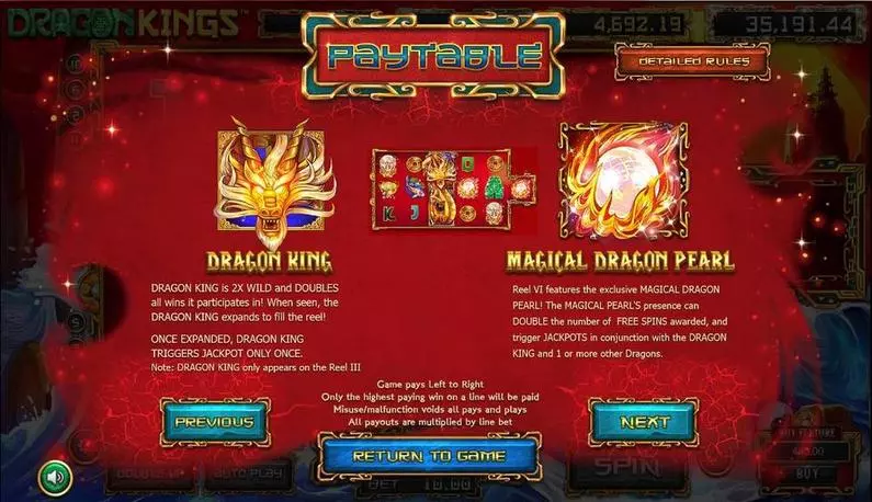 Bonus 2 - Dragon Kings BetSoft  Slots3 TM