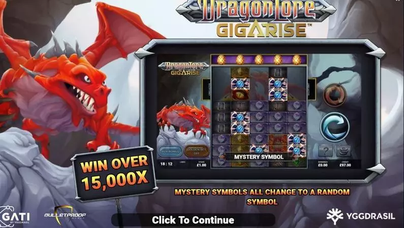 Info and Rules - Dragon Lore GigaRise Bulletproof Games Buy Bonus 