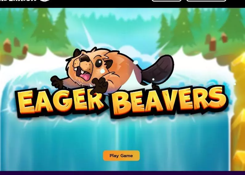 Introduction Screen - Eager Beavers Thunderkick Cascading Reels 