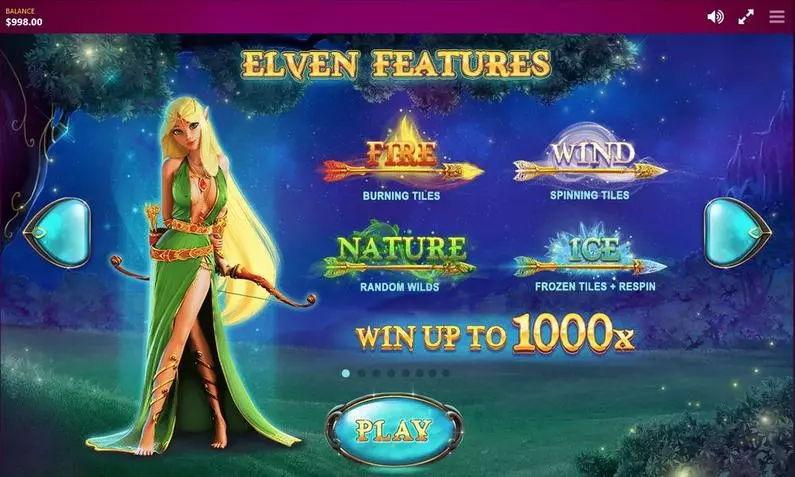 Info and Rules - Elven Magic Red Tiger Gaming Bonus Round 