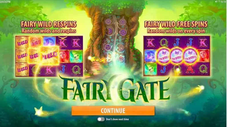 Bonus 1 - Fairy Gate Quickspin  