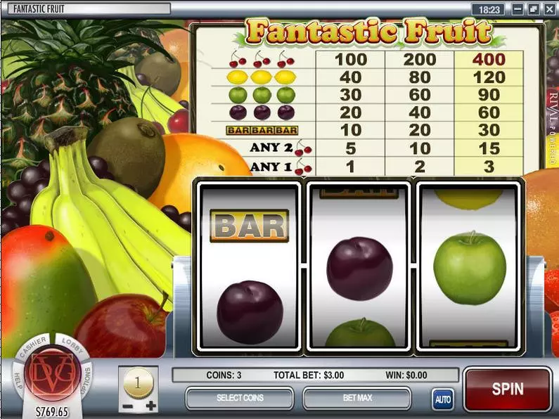 Main Screen Reels - Fantastic Fruit Rival Classic 