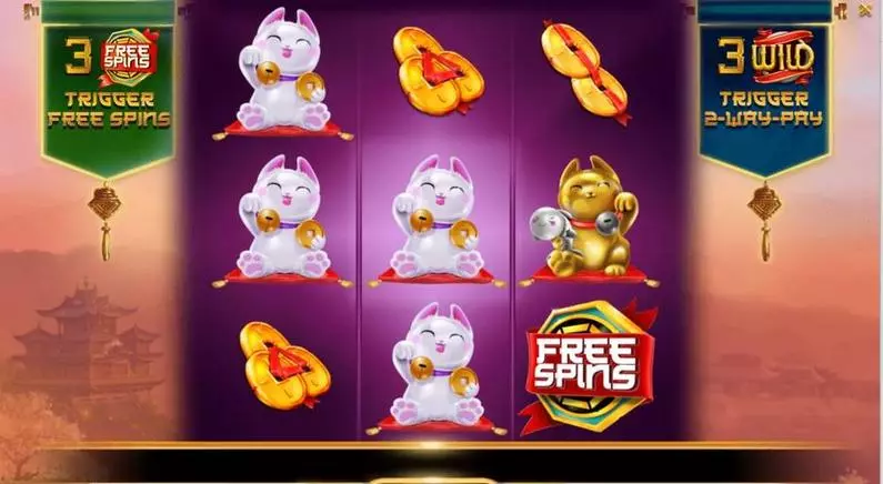 Main Screen Reels - Feng Shui Kitties Booming Games 2-Way Pay 