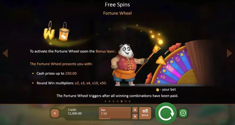 Free Spins Feature - Fireworks Master Playson 3125 Ways 