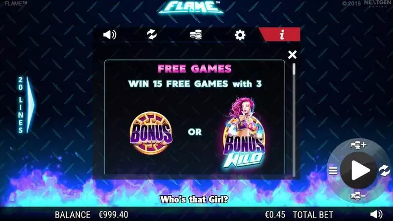 Free Spins Feature - Flame NextGen Gaming  