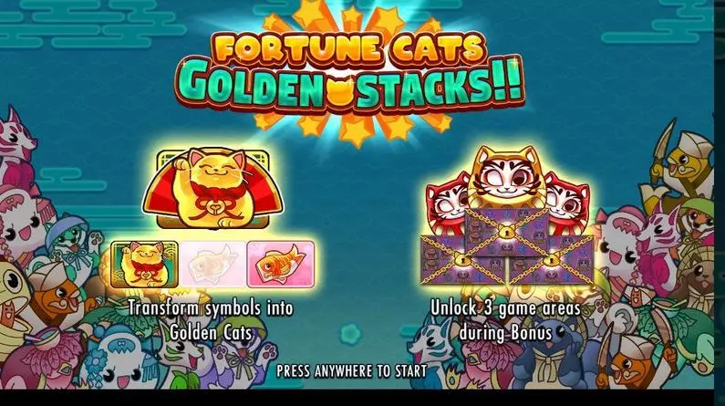 Bonus 1 - Fortune Cats Golden Stacks!! Thunderkick  