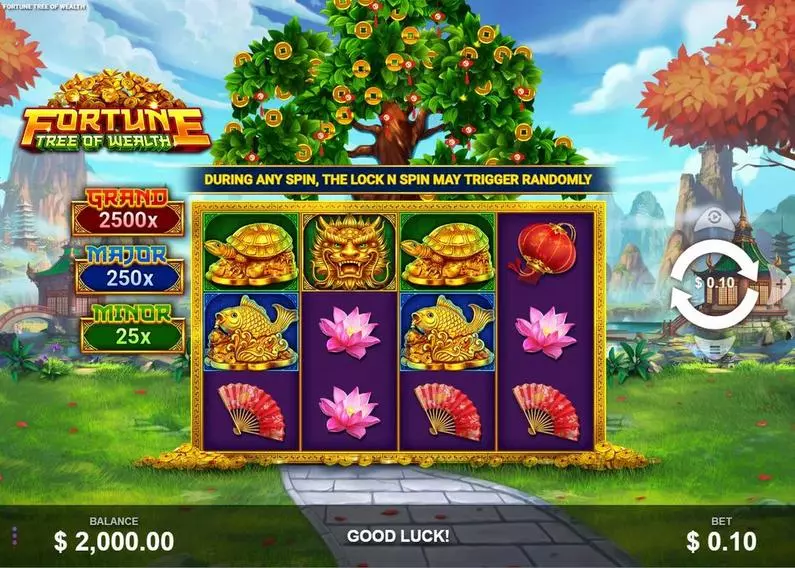 Main Screen Reels - Fortune Tree of Wealth Wizard Games  