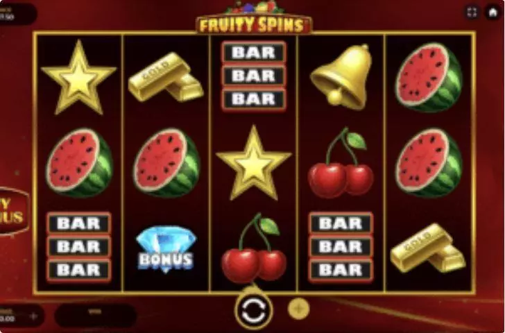 Main Screen Reels - Fruity Spins Dragon Gaming  