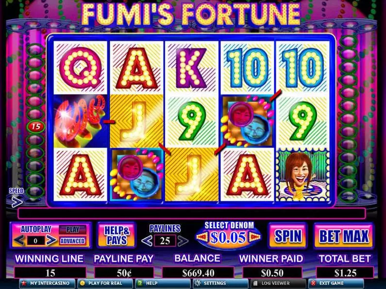 Main Screen Reels - Fumi's Fortune Genesis Bonus Round 