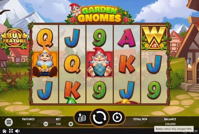 Main Screen Reels - Garden Gnomes Apparat Gaming  