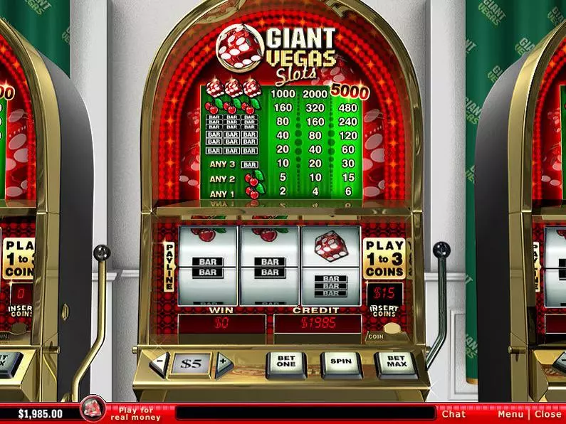 Main Screen Reels - Giant Vegas PlayTech Classic 