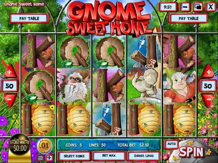 Main Screen Reels - Gnome Sweet Home Rival Bonus Round 