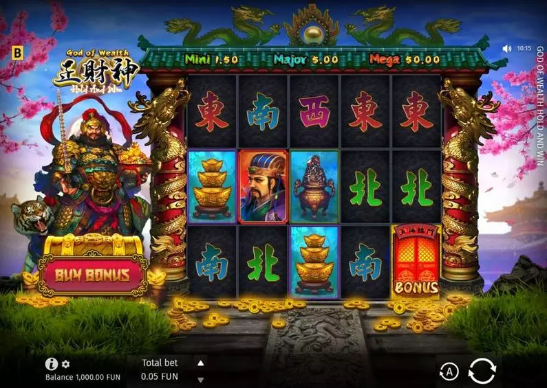 Main Screen Reels - God Of Wealth Hold And Win BGaming Hold and Win 