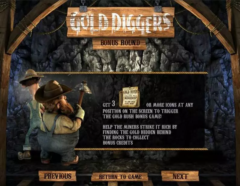 Bonus 1 - Gold Diggers BetSoft  ToGo TM