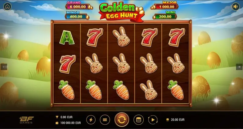 Main Screen Reels - Golden Egg Hunt BF Games  