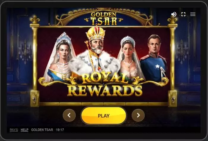 Main Screen Reels - Golden Tsar Red Tiger Gaming  