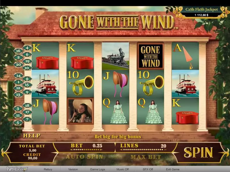 Main Screen Reels - Gone With The Wind bwin.party Video 