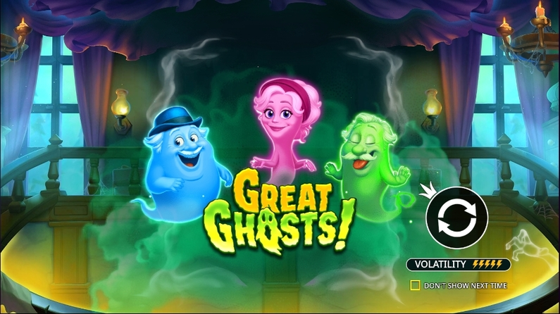 Introduction Screen - Great Ghosts! Pragmatic Play  