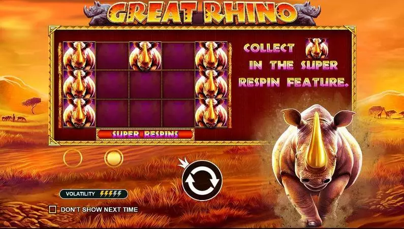 Info and Rules - Great Rhino Pragmatic Play  