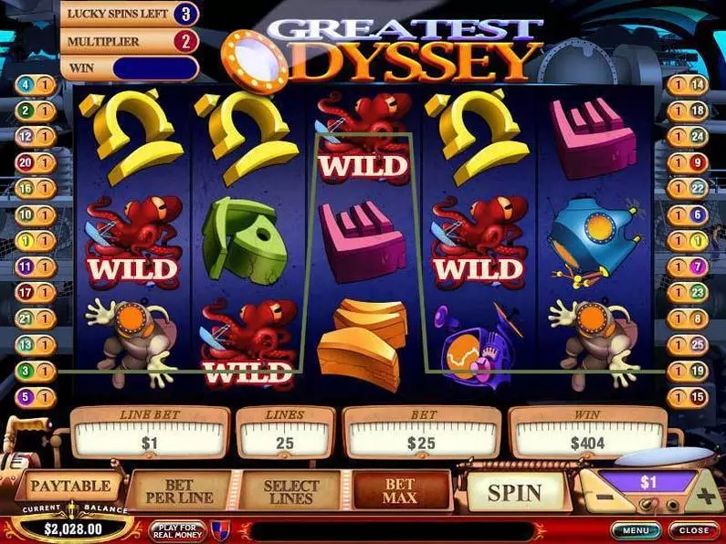 Bonus 1 - Greatest Odyssey PlayTech Extra Bet 