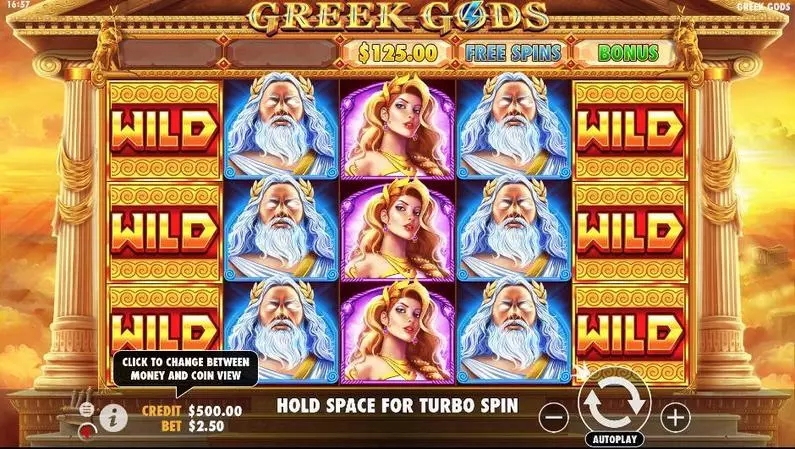 Main Screen Reels - Greek Gods Pragmatic Play 243 Ways 