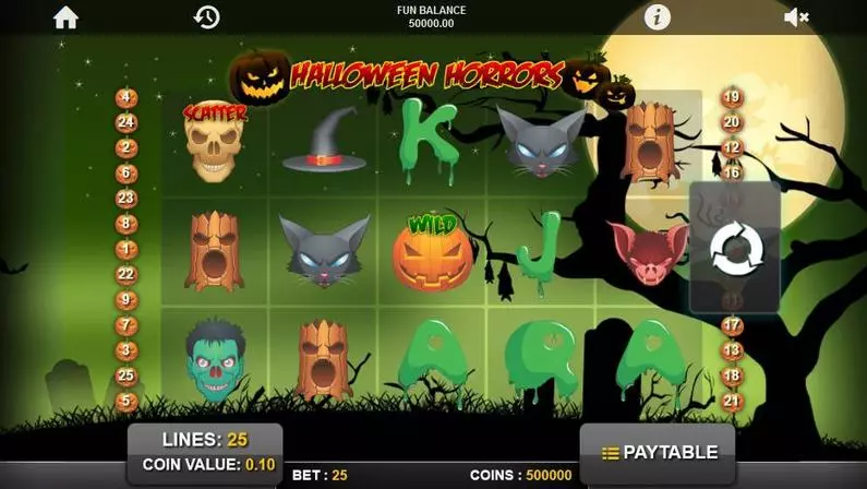 Main Screen Reels - Halloween Horrors 1x2 Gaming  