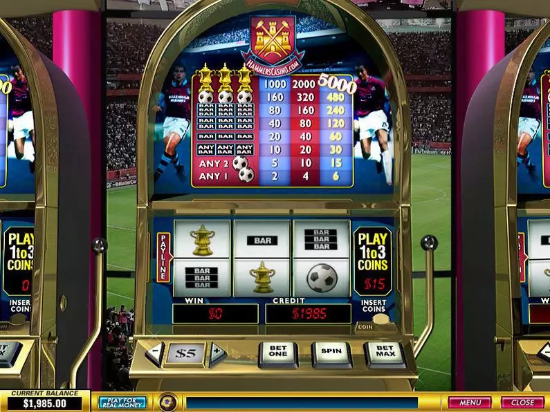 Main Screen Reels - Hammers Casino PlayTech Classic 