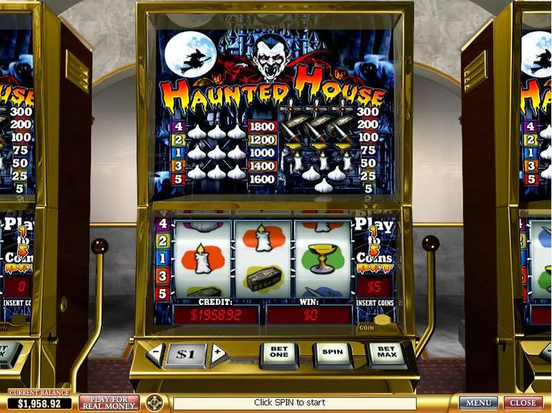 Main Screen Reels - Haunted House PlayTech  
