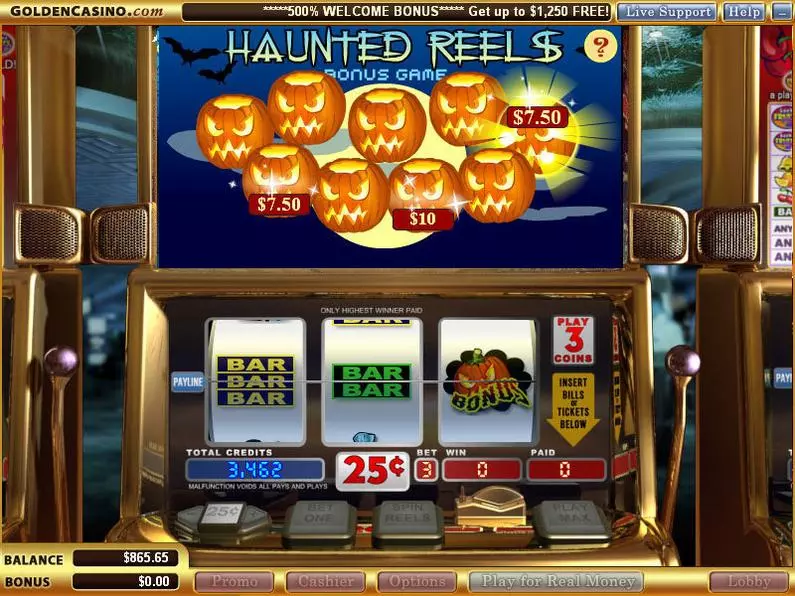 Bonus 1 - Haunted Reels Vegas Technology Classic 