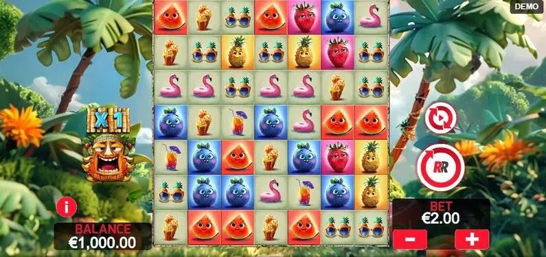  - Hawaiitopia Red Rake Gaming Cascading ReelsCluster Pays 