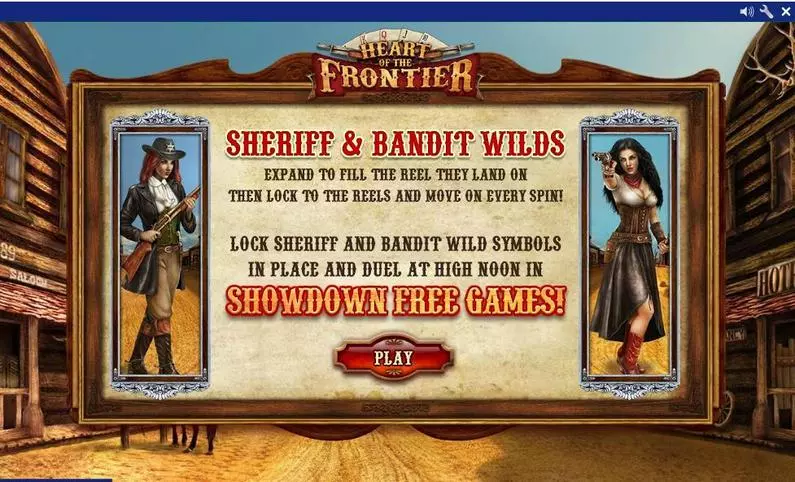 Info and Rules - Heart of the Frontier PlayTech Fixed Lines 