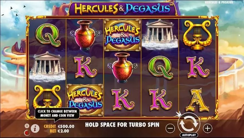 Main Screen Reels - Hercules and Pegasus Pragmatic Play  