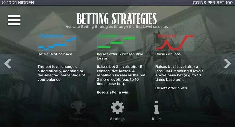 Info and Rules - Hidden Elk Studios Choose Betting Strategy 
