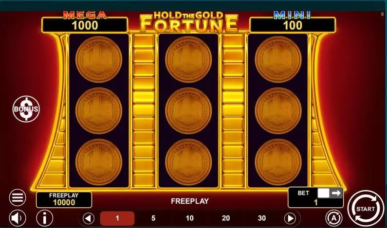 Main Screen Reels - Hold The Gold Fortune 1Spin4Win  
