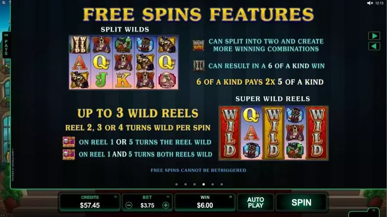 Info and Rules - Hound Hotel Microgaming Fixed Lines 