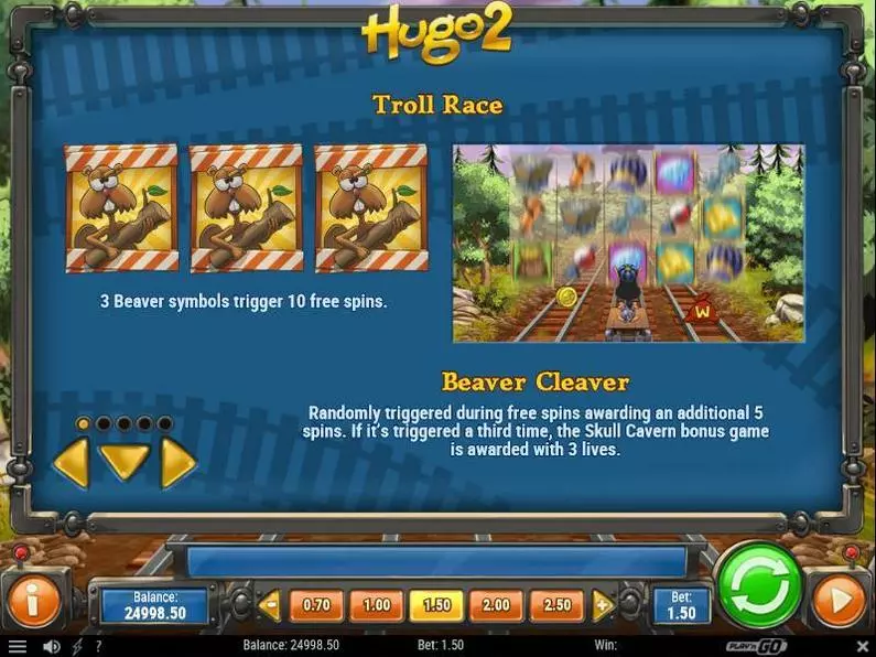 Bonus 3 - Hugo 2 Play'n GO Bonus Round 