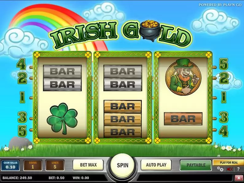 Main Screen Reels - Irish Gold Play'n GO  