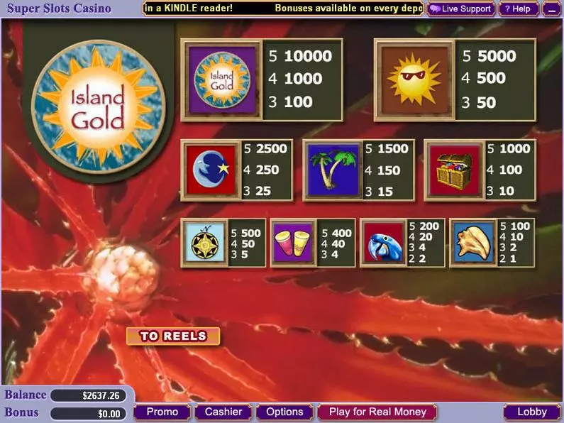 Info and Rules - Island Gold Vegas Technology Video 