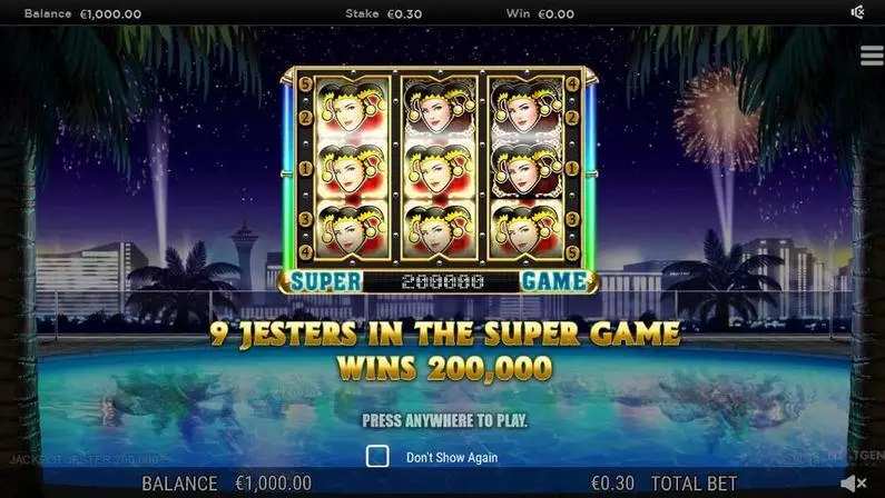 Info and Rules - Jackpot Jester 200000  NextGen Gaming  
