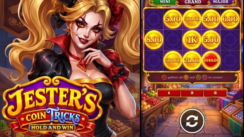 Introduction Screen - Jester's Coin Tricks Mascot Gaming  