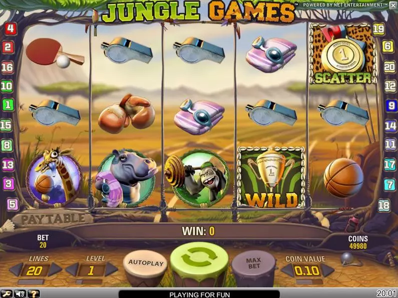 Main Screen Reels - Jungle Games NetEnt Video 