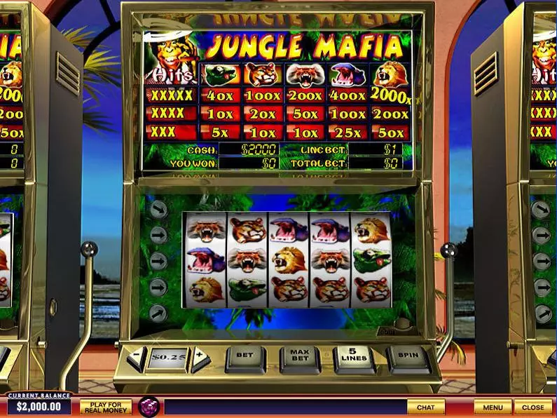 Main Screen Reels - Jungle Mafia PlayTech  